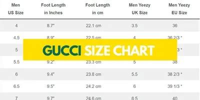 gucci shoe size measurements|Gucci ace size chart.